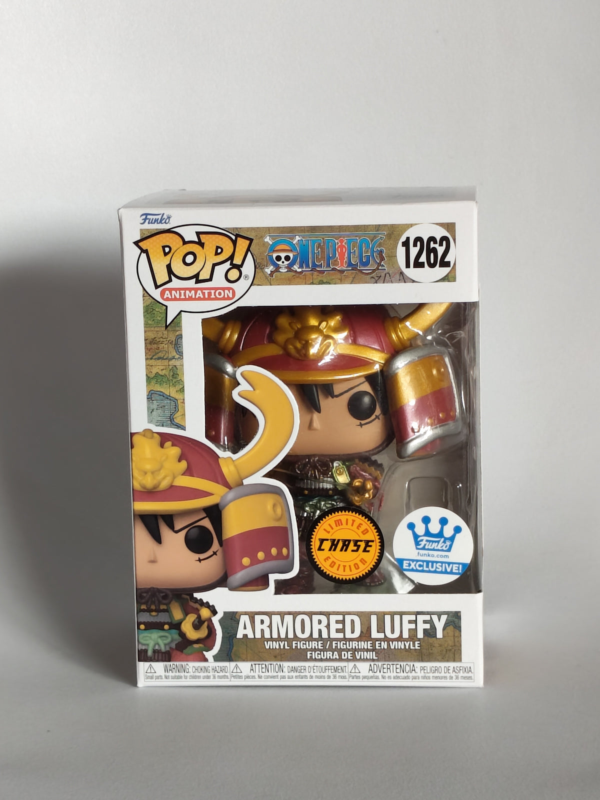 Funko Pop! One Piece: Armored Luffy #1262 (Metallic Chase / Funko Shop Exclusive)