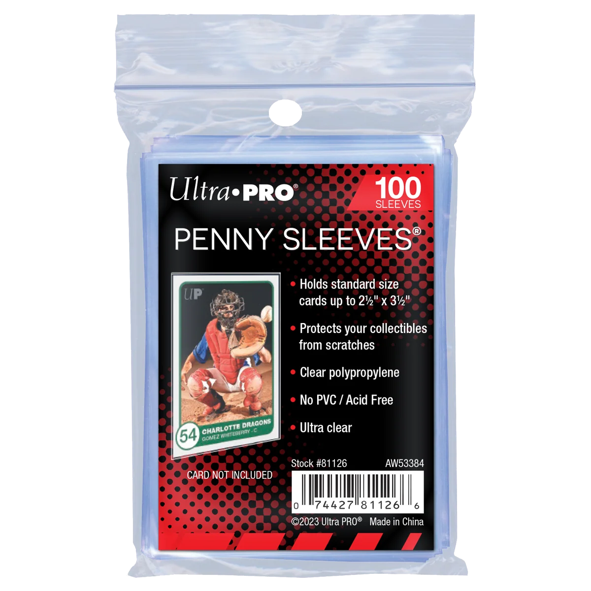 Ultra Pro Original Soft Trading Card Sleeves – Penny Sleeves (100 pack)