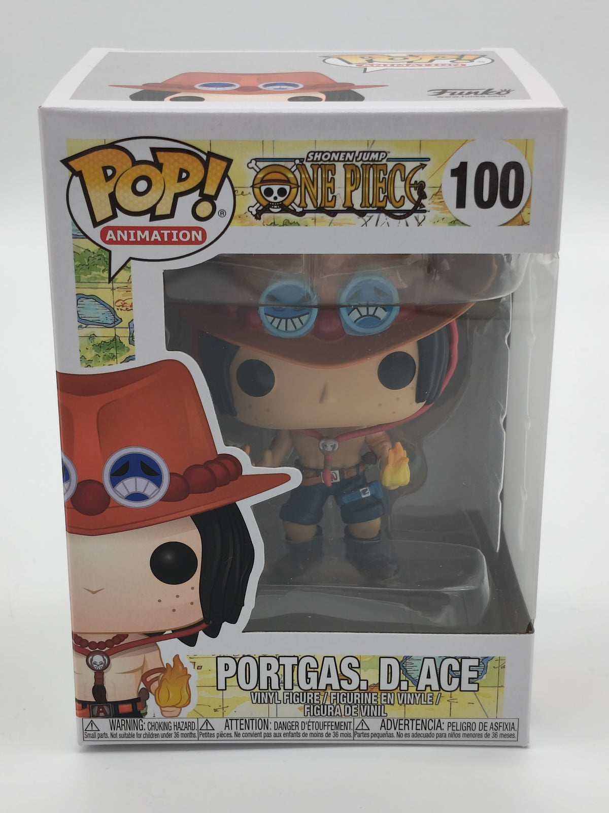 Funko Pop! Animation: One Piece – Portgas D. Ace #100 (2023 Re-release) – Near Mint