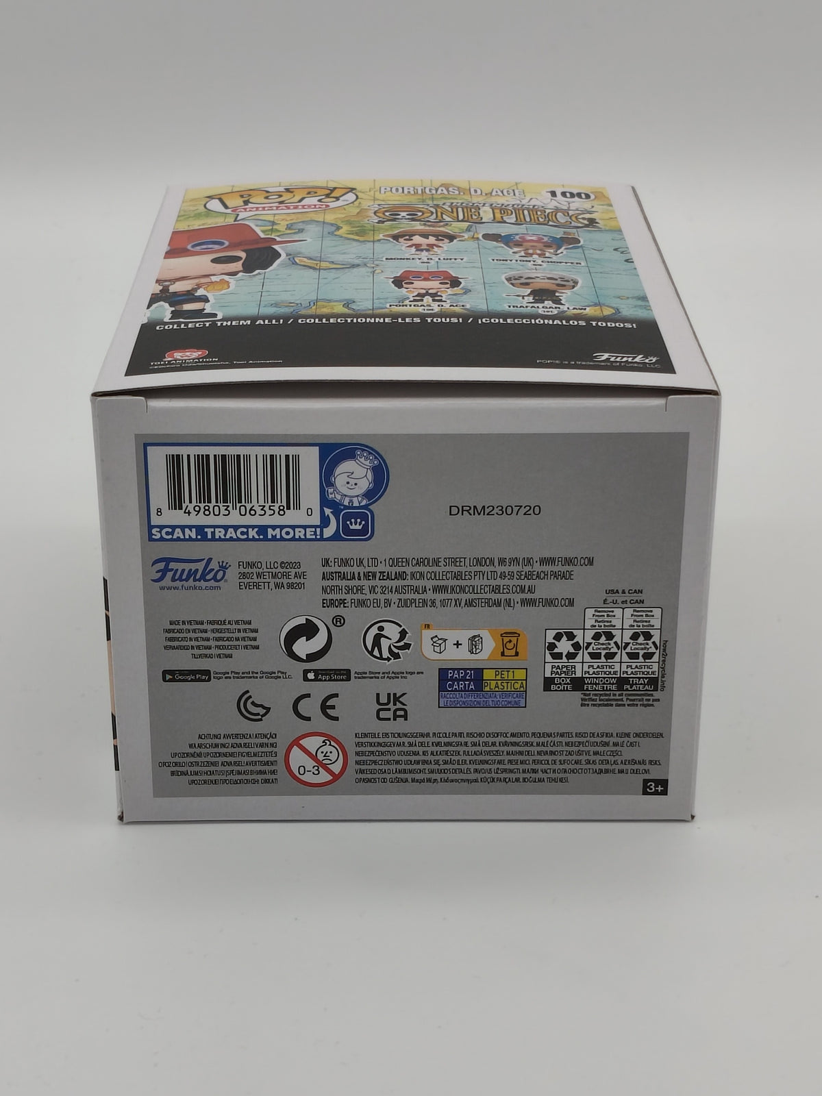 Funko Pop! Animation: One Piece – Portgas D. Ace #100 (2023 Re-release) – Near Mint
