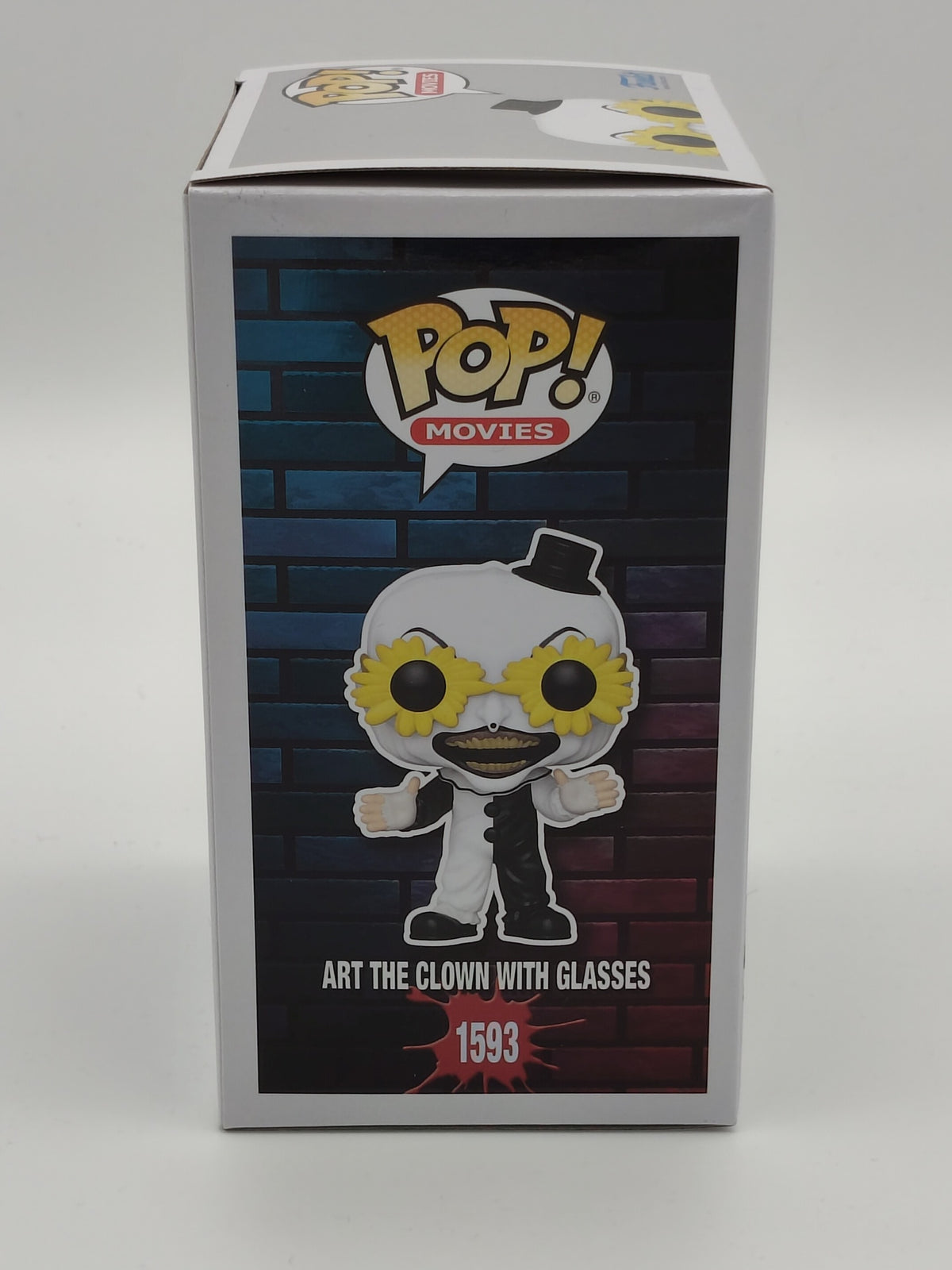 Funko Pop! Movies: Terrifier – Art the Clown with Glasses #1593 (Funko Shop Exclusive) – Near Mint