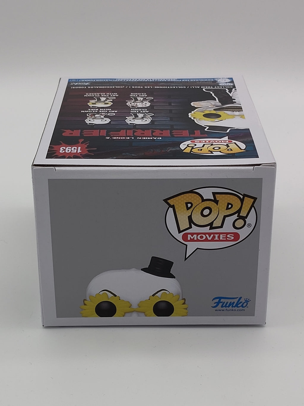 Funko Pop! Movies: Terrifier – Art the Clown with Glasses #1593 (Funko Shop Exclusive) – Near Mint
