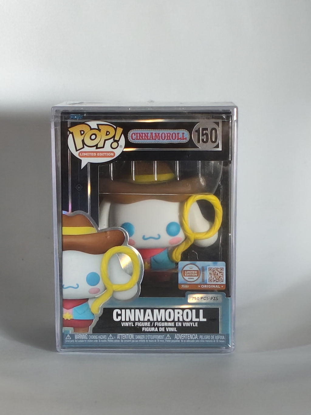 Funko Pop! Sanrio – Cinnamoroll (Cowboy) #150 Limited Edition (750 pcs) – Factory Sealed in Hard Protector