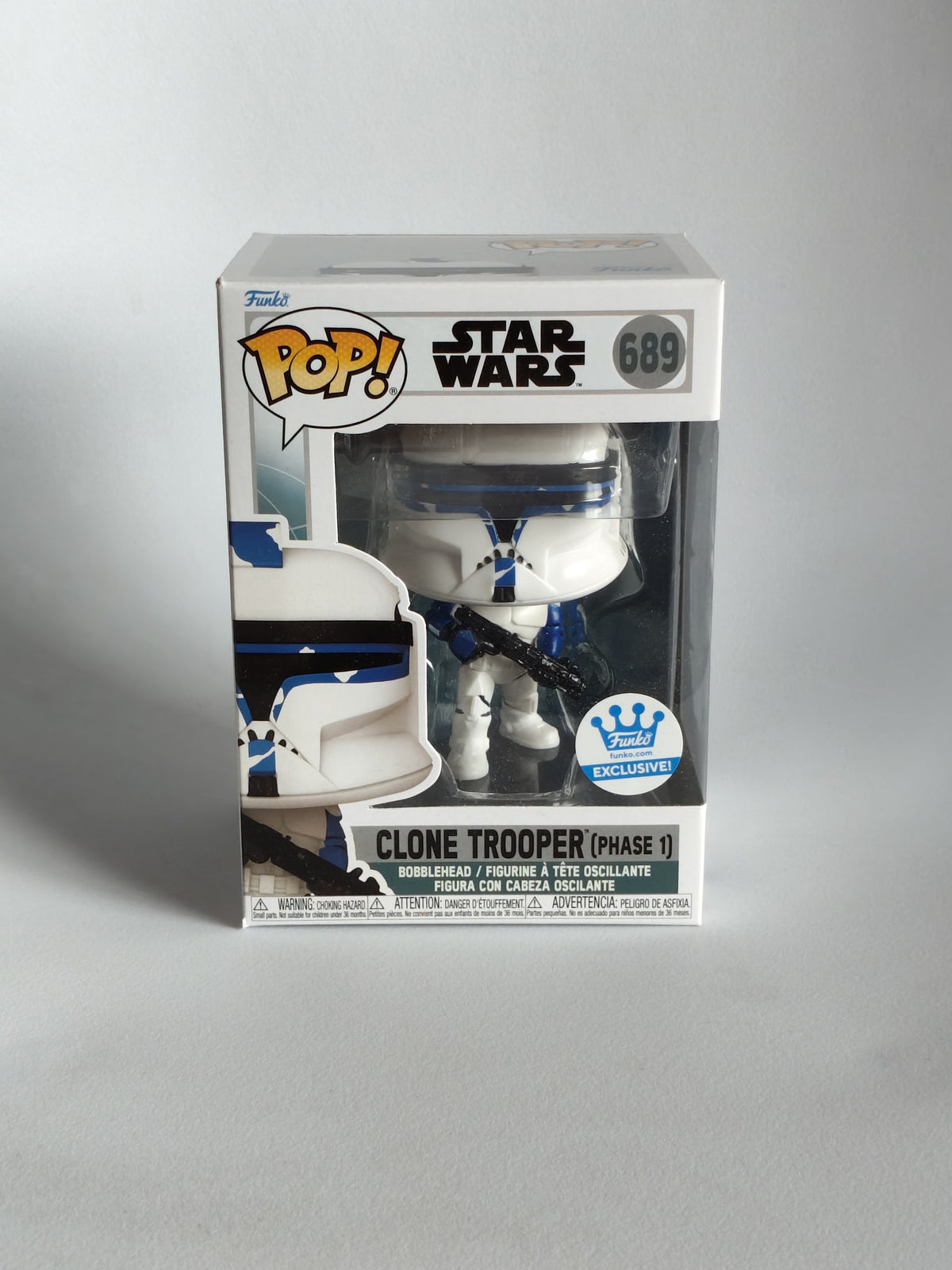 Funko Pop! Star Wars: Ahsoka – Clone Trooper (Phase 1) #689 Funko Shop Exclusive