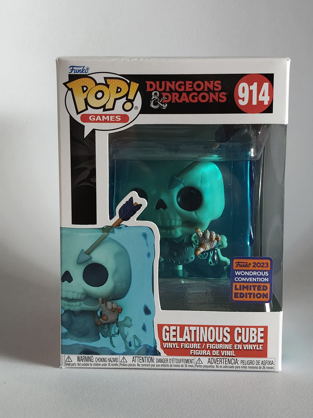 Funko Pop! Games: Dungeons & Dragons – Gelatinous Cube #914 2023 Wondrous Convention Exclusive (Near Mint)