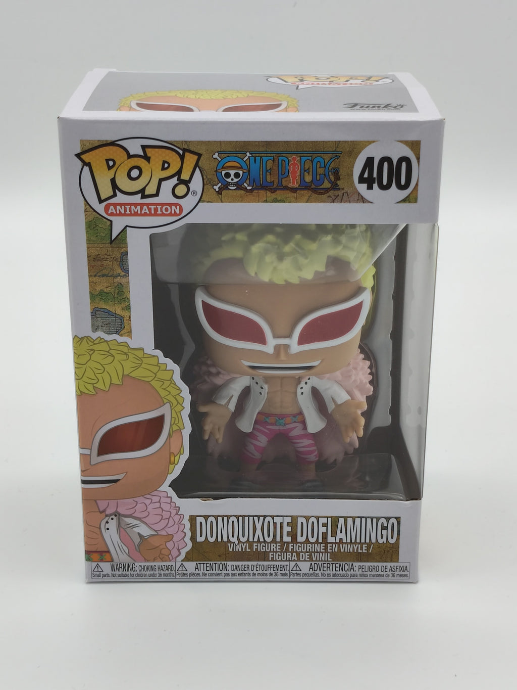 Funko Pop! Animation: One Piece – Donquixote Doflamingo #400 (2023 Re-release) – Excellent Box