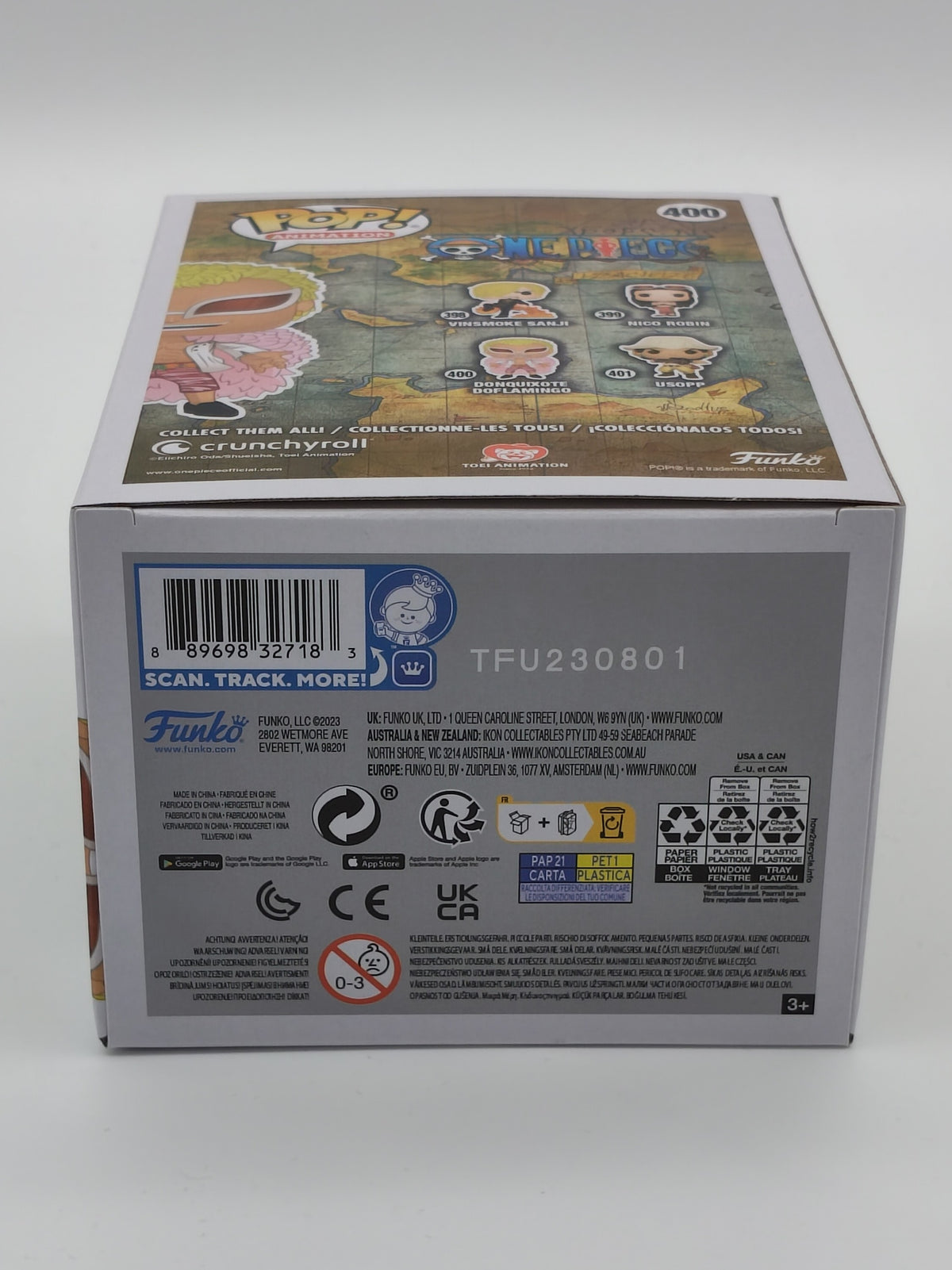 Funko Pop! Animation: One Piece – Donquixote Doflamingo #400 (2023 Re-release) – Excellent Box