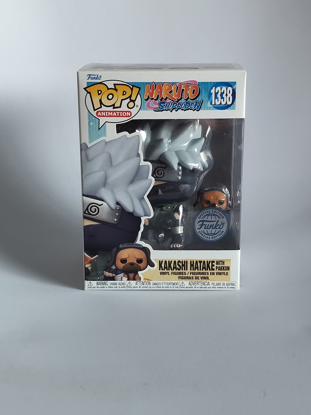 Funko Pop! Animation: Naruto Shippuden – Kakashi Hatake with Pakkun #1338 (Special Edition Exclusive)