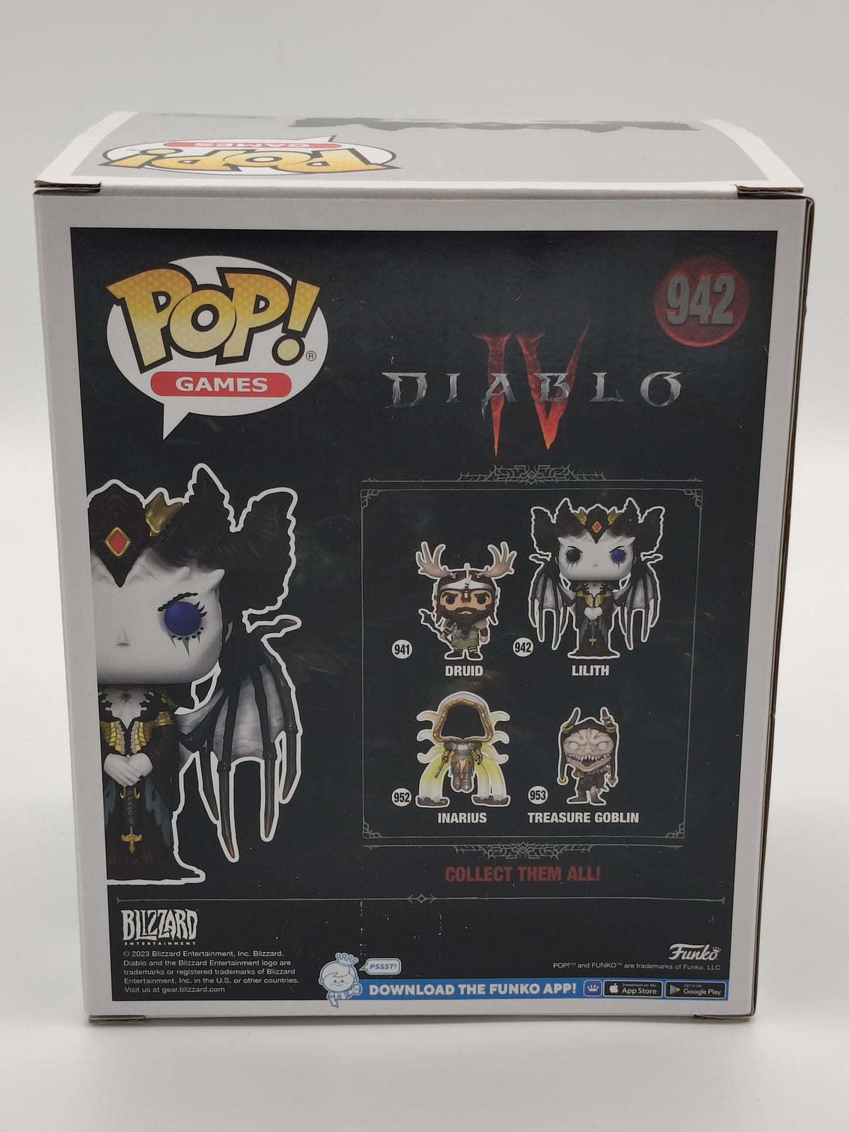 Funko Pop! Games: Diablo IV – Lilith #942 (Super Sized 6") – Excellent Box