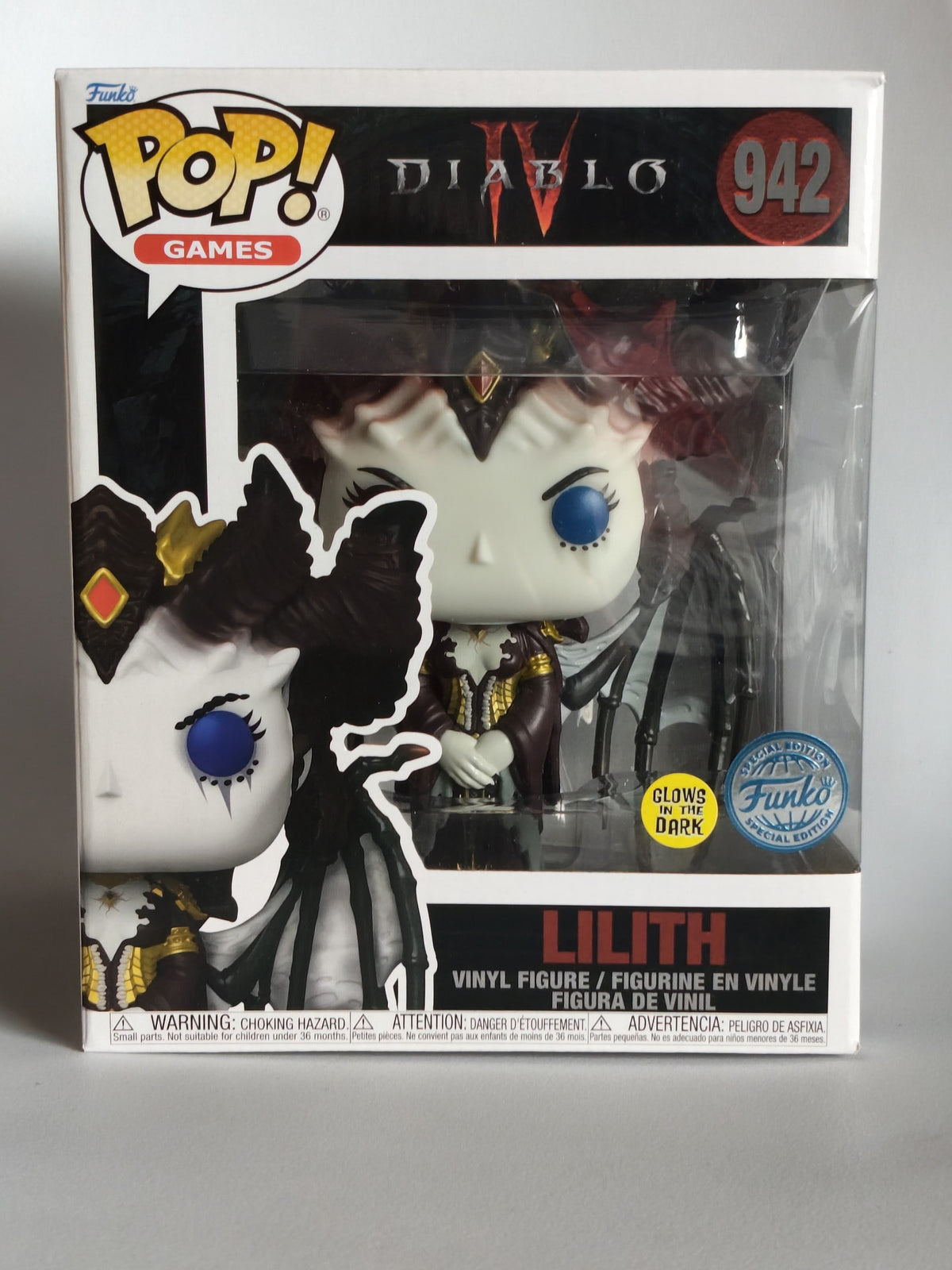 Diablo IV: Lilith (Glow in the Dark) Super Sized 6" #942 Special Edition (Near Mint)