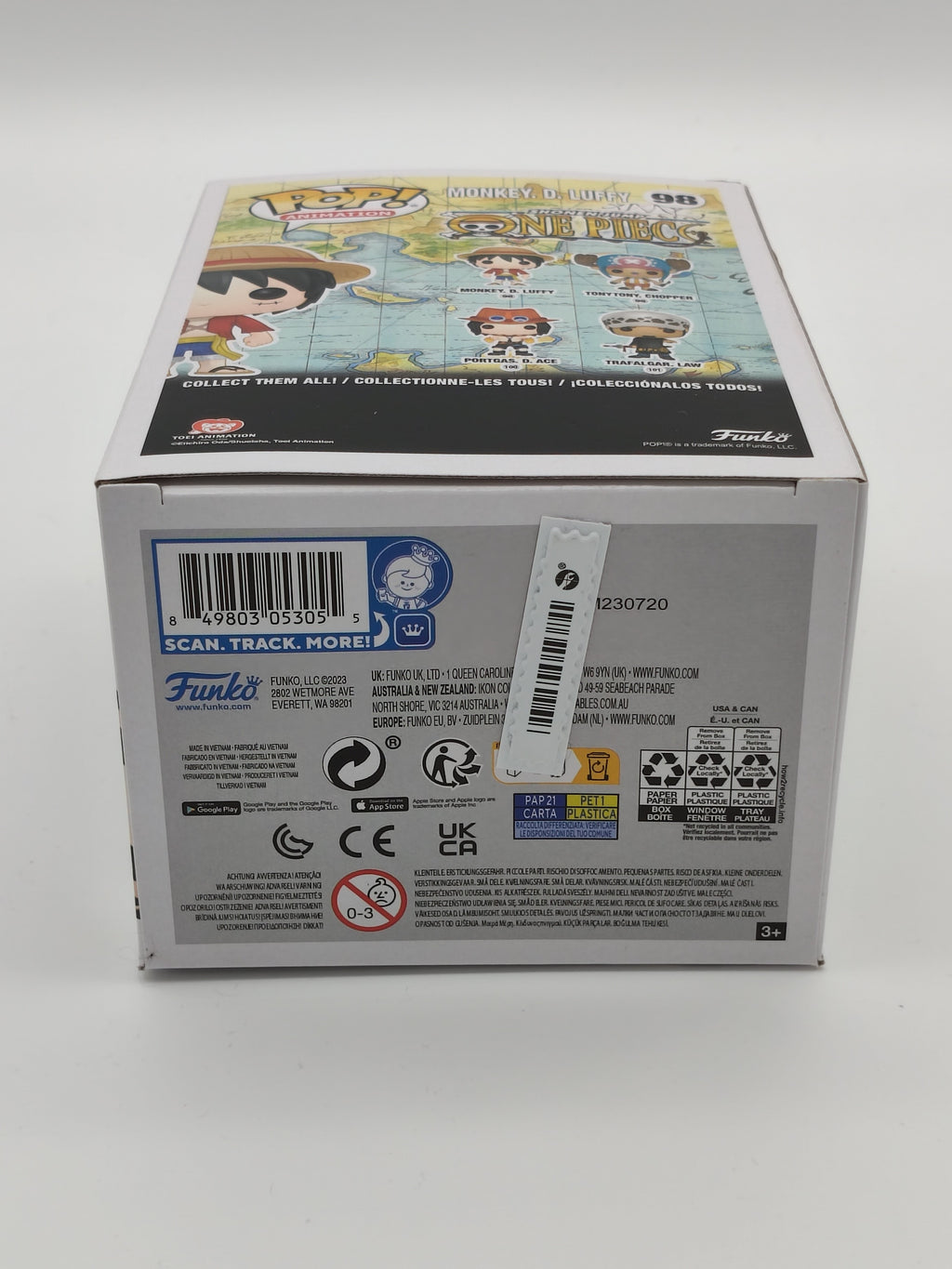 Funko Pop! Animation: One Piece – Monkey D. Luffy #98 (2023 Re-release) – Near Mint to Excellent