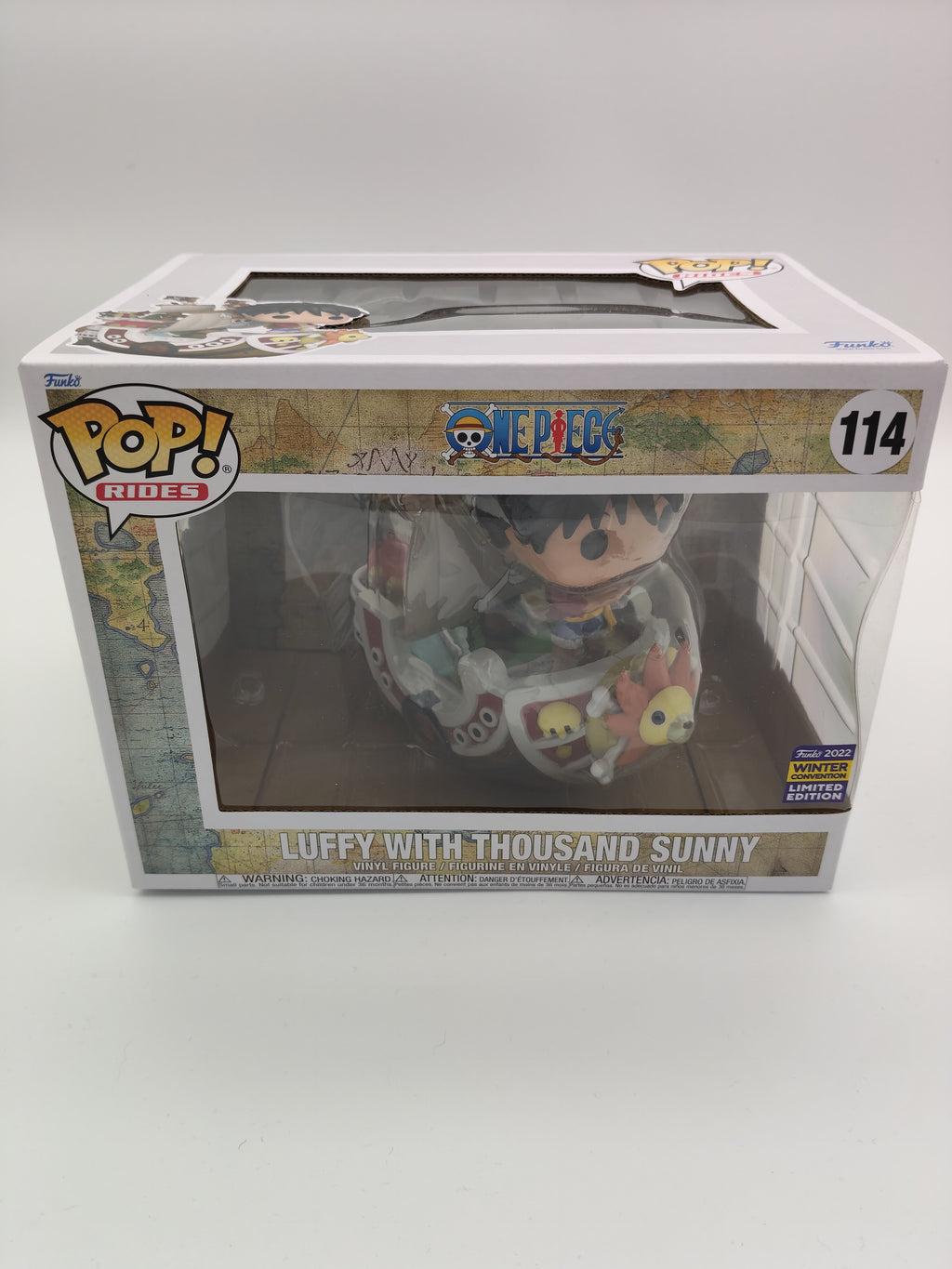Funko Pop! Rides: One Piece – Luffy with Thousand Sunny #114 (2022 Winter Convention Exclusive)
