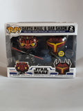 Funko Pop! Star Wars: The Clone Wars – Darth Maul & Gar Saxon (Glow in the Dark) 2-Pack Special Edition