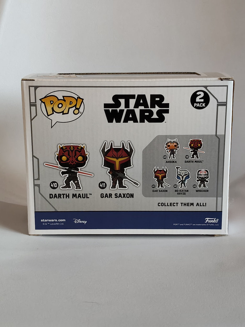 Funko Pop! Star Wars: The Clone Wars – Darth Maul & Gar Saxon (Glow in the Dark) 2-Pack Special Edition
