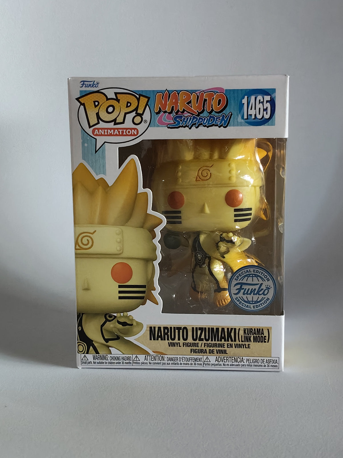 Funko Pop! Animation: Naruto Uzumaki (Kurama Link Mode) #1465 Special Edition