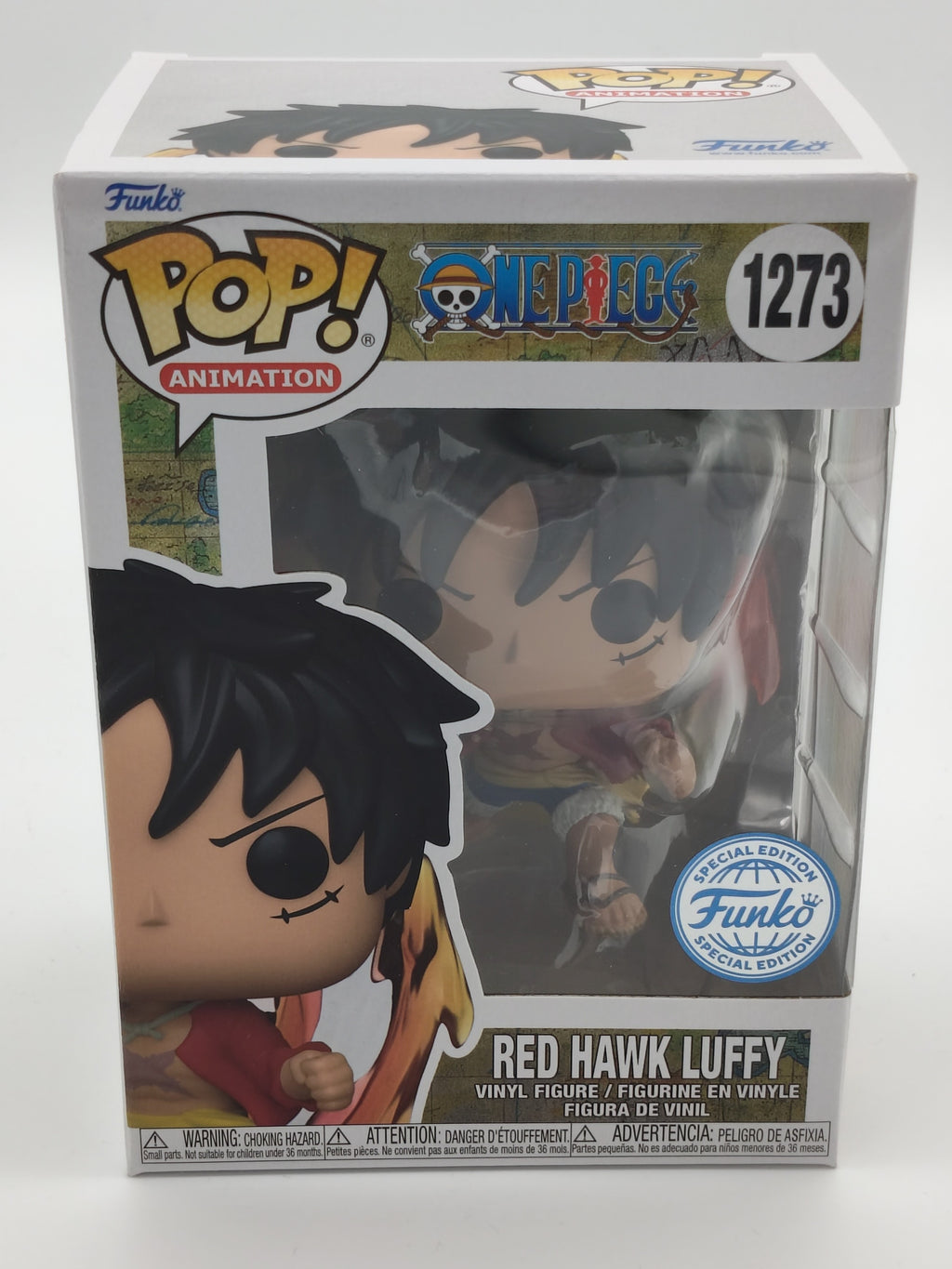 Funko Pop! Animation: One Piece – Red Hawk Luffy #1273 (Special Edition) – Near Mint to Excellent