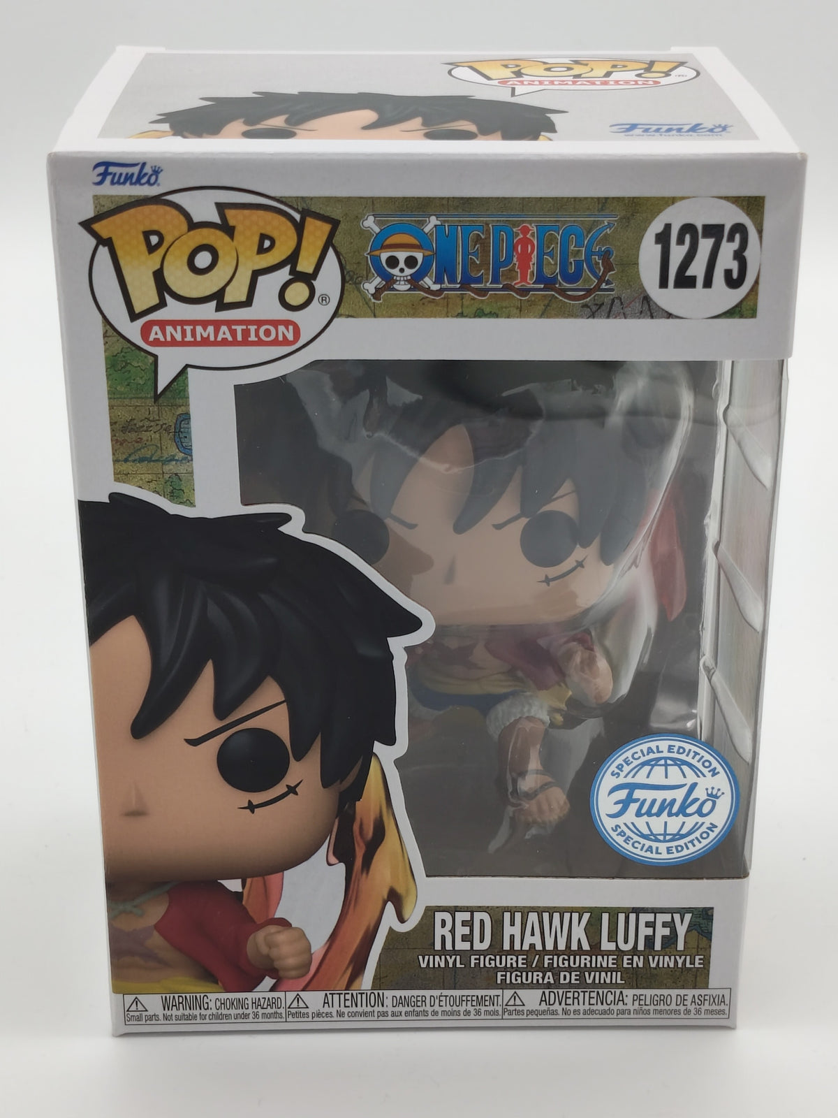 Funko Pop! Animation: One Piece – Red Hawk Luffy #1273 (Special Edition) – Near Mint to Excellent