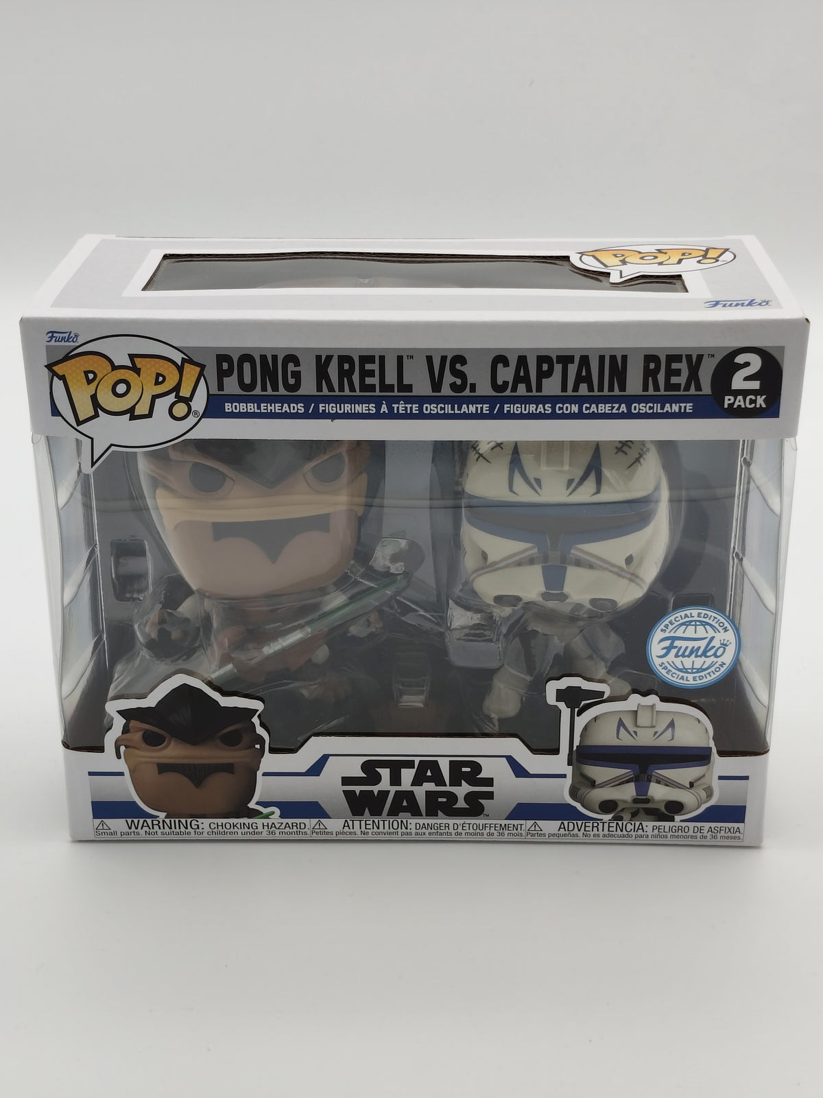 Funko Pop! Star Wars: The Clone Wars – Pong Krell vs. Captain Rex 2-Pack (Special Edition)