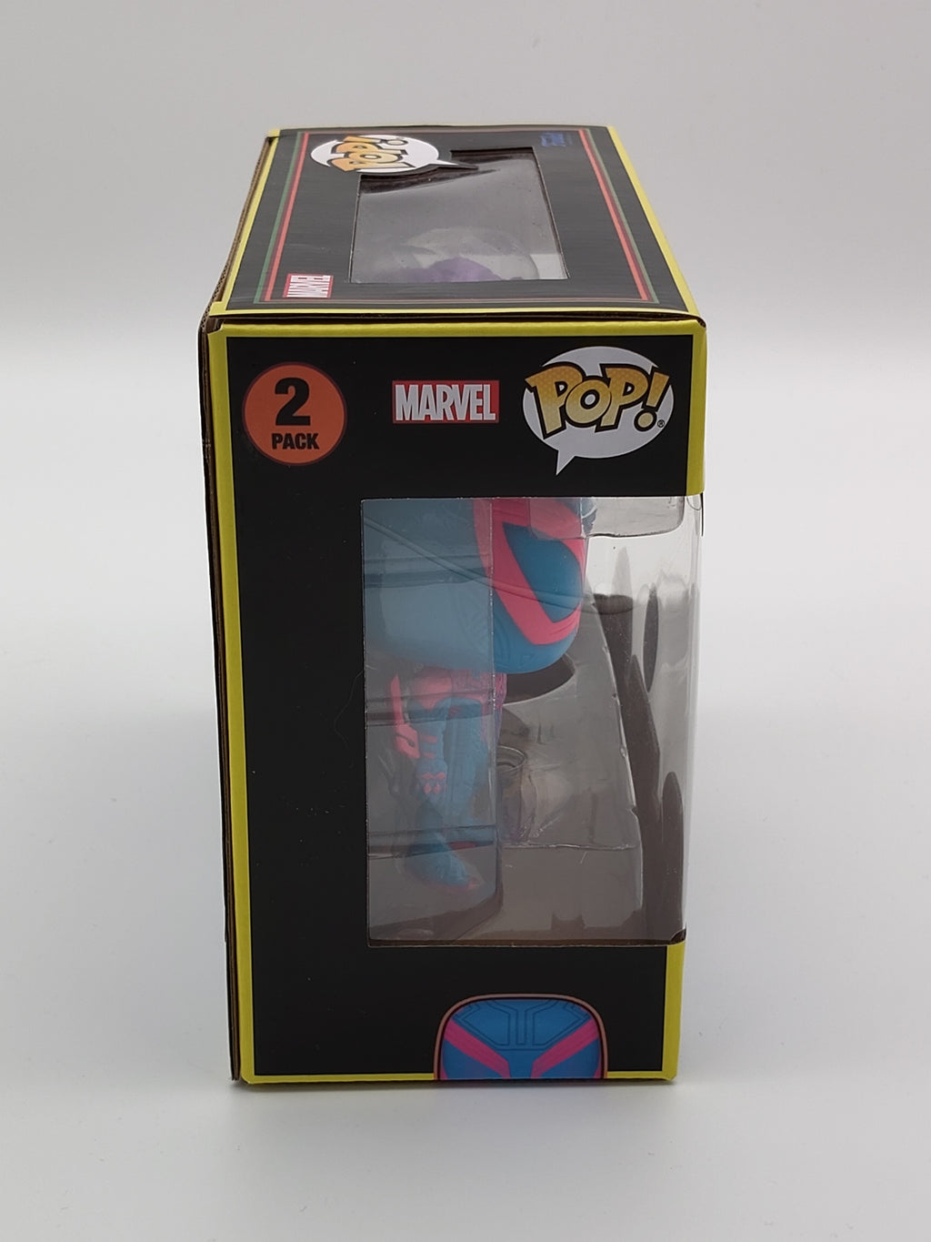 Funko Pop! Marvel: Across the Spider-Verse – Spider-Man 2099 & Spider-Man India (Black Light) 2-Pack