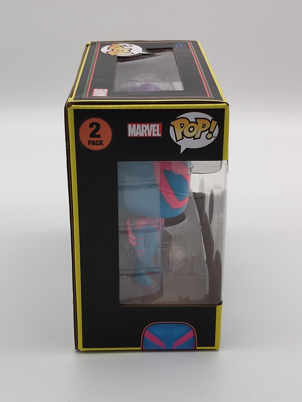 Funko Pop! Marvel: Across the Spider-Verse – Spider-Man 2099 & Spider-Man India (Black Light) 2-Pack