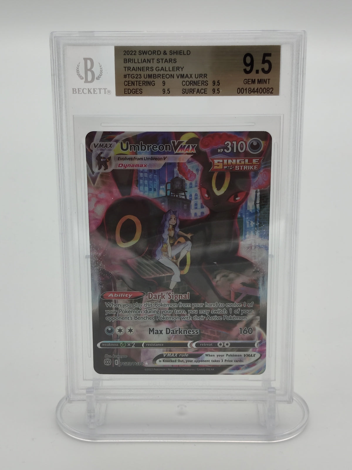Pokémon TCG: Umbreon VMAX Trainer Gallery TG23/TG30 (Brilliant Stars) – BGS 9.5 Gem Mint
