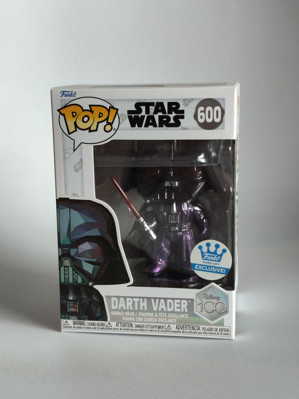 Funko Pop! Star Wars: Disney 100th Anniversary – Darth Vader (Facet) #600 Funko Shop Exclusive